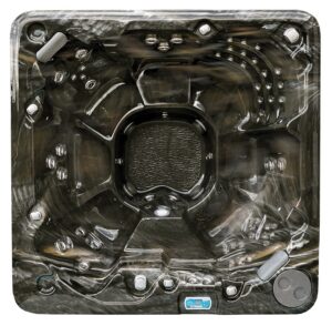 Example PDC Spas hot tub in the Midnight Canyon acrylic shell color